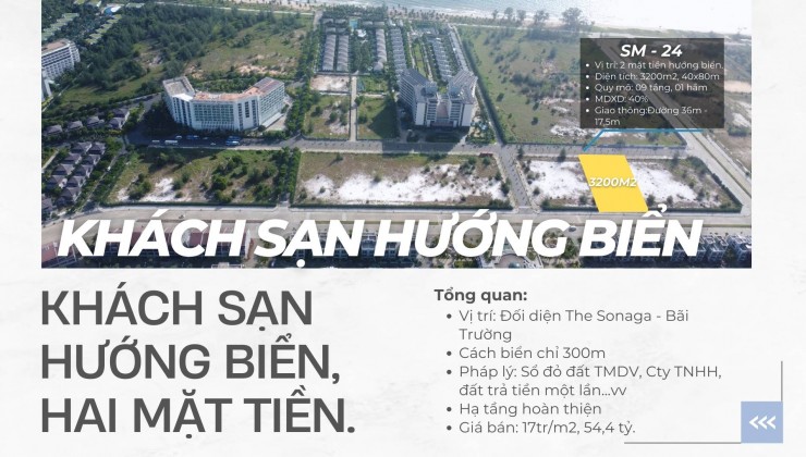 Giá Ngộp: 2.365m2 Đất xây khách sạn Hướng Biển tại Bãi Trường - Phú Quốc.
